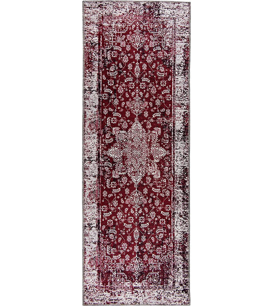 Williston Delrick 1'11" x 7' Runner Polypropylene Area Rug in Red
